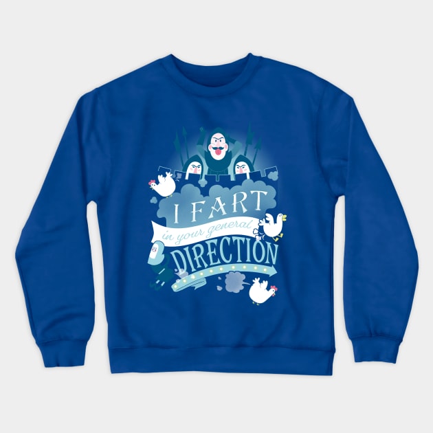 French Taunting Crewneck Sweatshirt by Queenmob